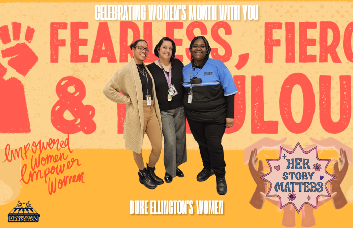  3 women standing together representing women month